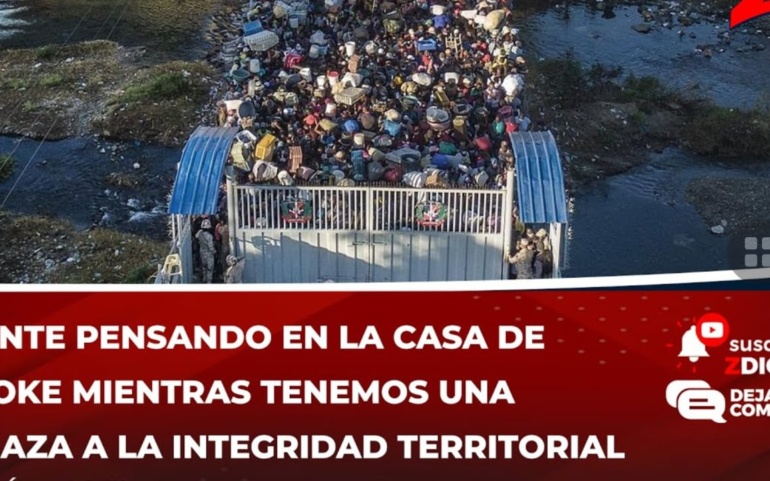 La gente pensando en la Casa de Alofoke mientras tenemos una amenaza a la integridad territorial